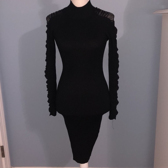 Fashion Nova Laura ribbed mesh bodycon midi dress - Picture 4 of 10